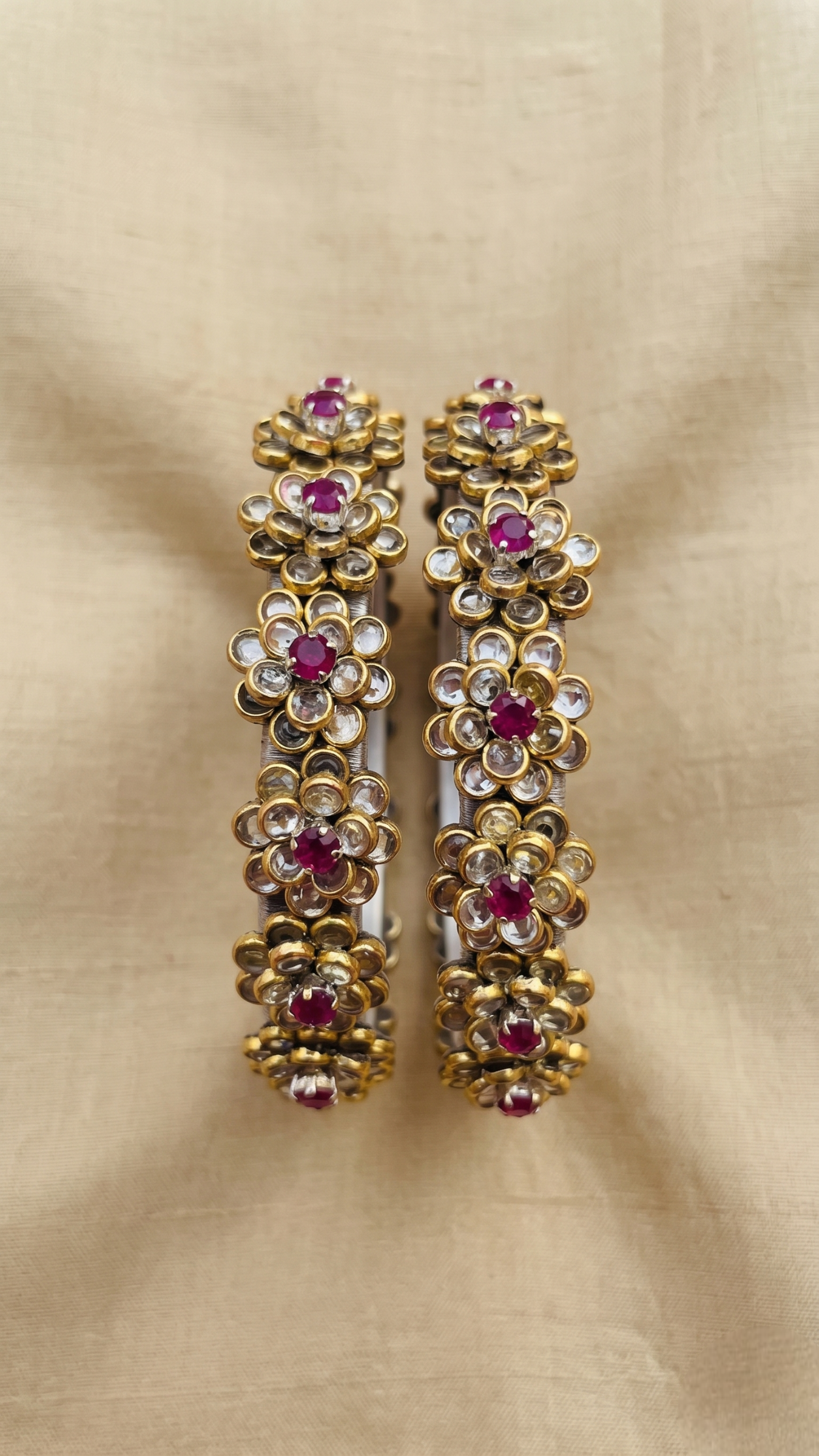 Heritage Floral Ruby &amp; Kundan