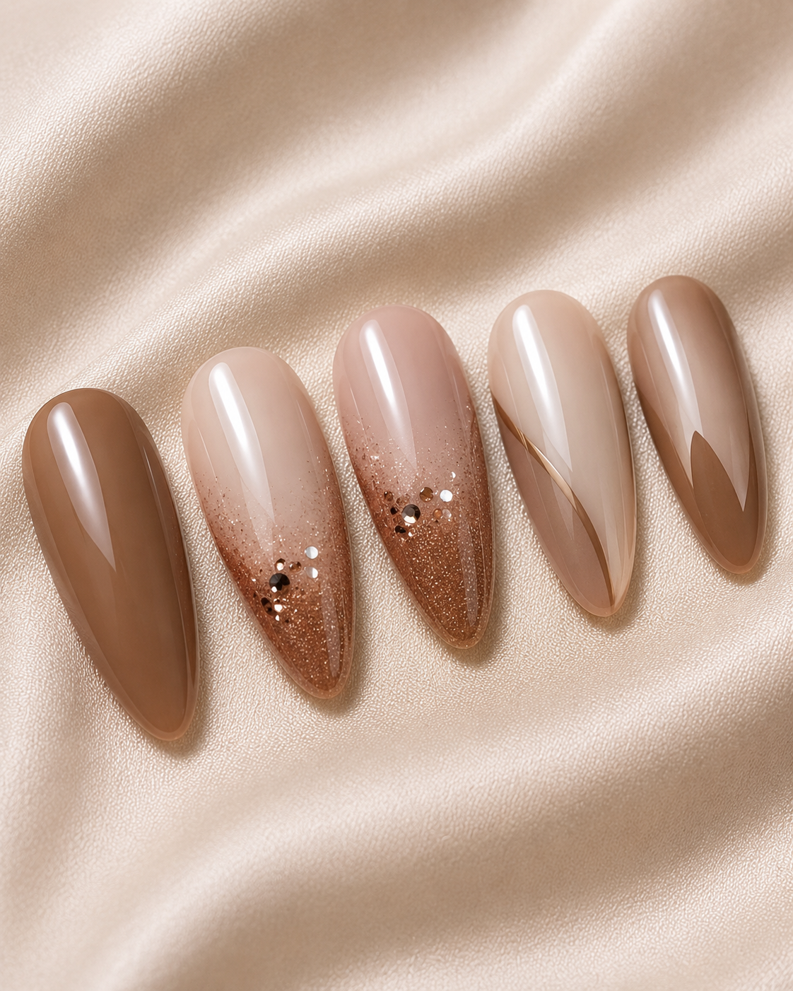 Blush Royale Marble Nails