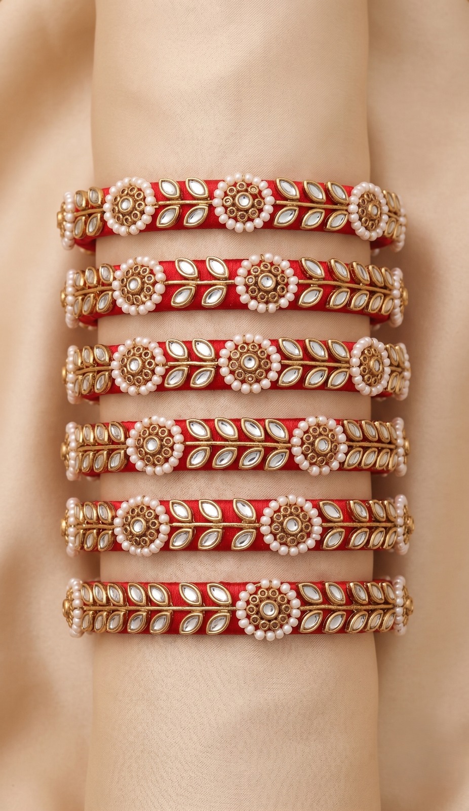 Maharaja Heritage Kundan Bangle Set